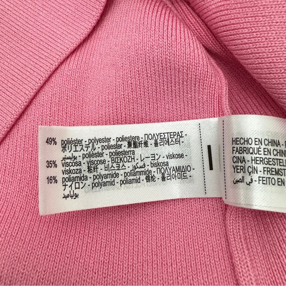 Zara Women’s Size S US Pink Polyester Gold-Button Casual Vest NWT - Picture 5 of 9
